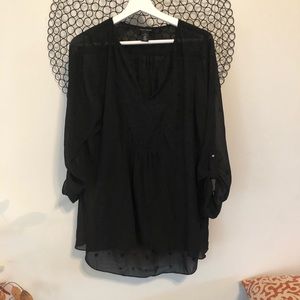 White House Black Market Boho inspired Blouse